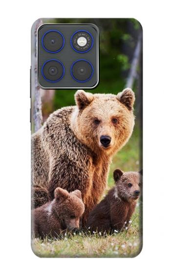 S3558 くまの家族 Bear Family Motorola Edge 70 バックケース、フリップケース・カバー