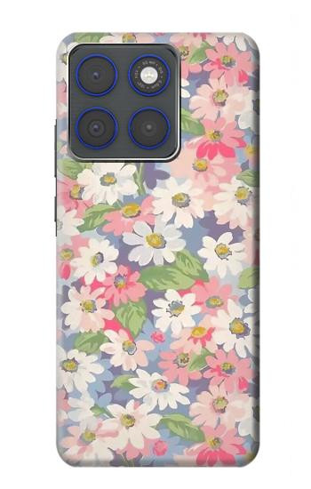 S3688 花の花のアートパターン Floral Flower Art Pattern Motorola Edge 70 バックケース、フリップケース・カバー