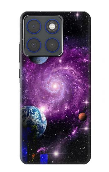 S3689 銀河宇宙惑星 Galaxy Outer Space Planet Motorola Edge 70 バックケース、フリップケース・カバー