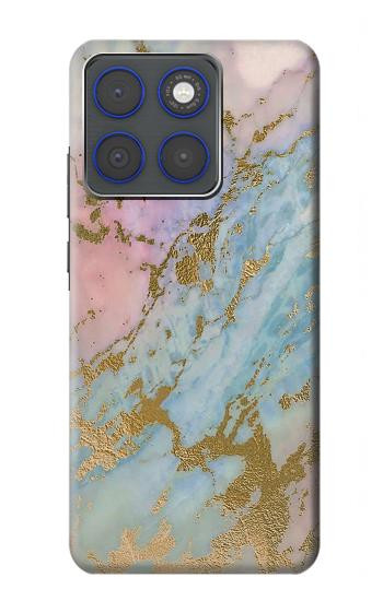 S3717 ローズゴールドブルーパステル大理石グラフィックプリント Rose Gold Blue Pastel Marble Graphic Printed Motorola Edge 70 バックケース、フリップケース・カバー