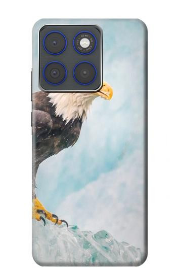S3843 白頭ワシと氷 Bald Eagle On Ice Motorola Edge 70 バックケース、フリップケース・カバー