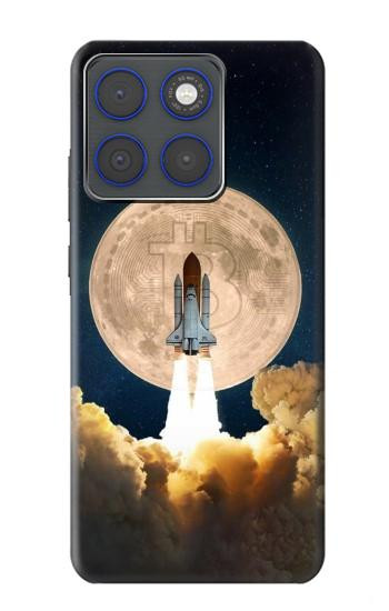 S3859 月へのビットコイン Bitcoin to the Moon Motorola Edge 70 バックケース、フリップケース・カバー