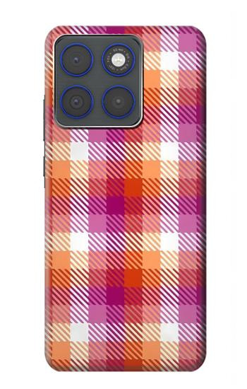 S3941 LGBT レズビアン プライド フラグ チェック柄 LGBT Lesbian Pride Flag Plaid Motorola Edge 70 バックケース、フリップケース・カバー
