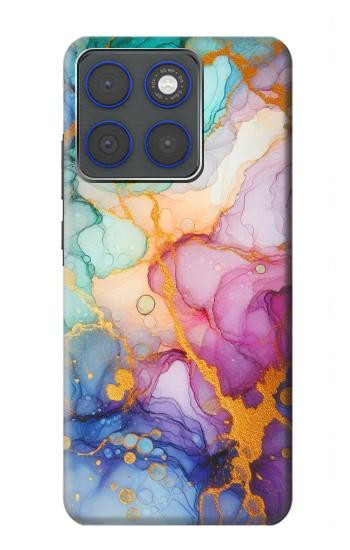 S4001 マルチカラーの抽象画 ライラック エメラルド Multicolored Abstract Lilac Emerald Motorola Edge 70 バックケース、フリップケース・カバー