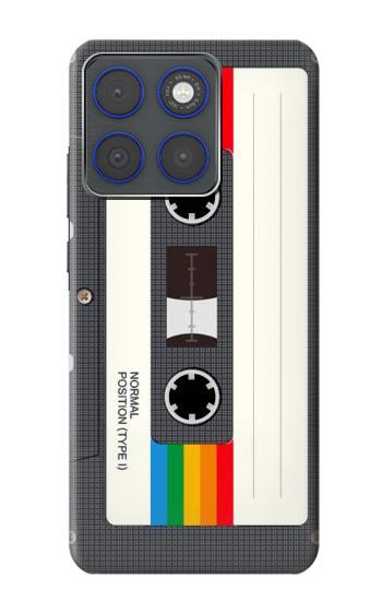 S4023 ヴィンテージ レインボー コンパクトカセット Vintage Rainbow Compact Cassette Motorola Edge 70 バックケース、フリップケース・カバー