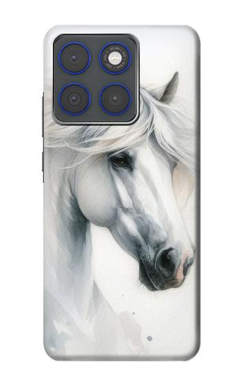 S4025 白馬の絵 White Horse Painting Motorola Edge 70 バックケース、フリップケース・カバー