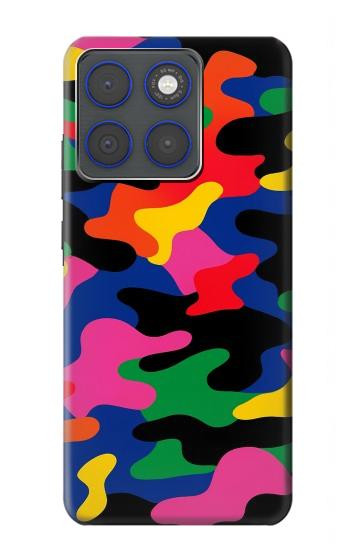 S4072 カラフルなカモフラージュ Colorful Camouflage Motorola Edge 70 バックケース、フリップケース・カバー