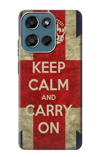 S0674 冷静に、戦い続けよ Keep Calm and Carry On Motorola Moto G (2026), G Play (2026) バックケース、フリップケース・カバー