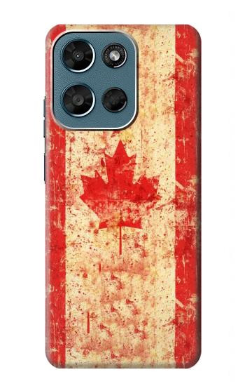 S1603 カナダの国旗ヴィンテージ Canada Flag Old Vintage Motorola Moto G (2026), G Play (2026) バックケース、フリップケース・カバー