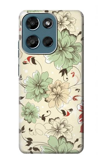 S2179 ヴィンテージ花のパターン Flower Floral Vintage Art Pattern Motorola Moto G (2026), G Play (2026) バックケース、フリップケース・カバー