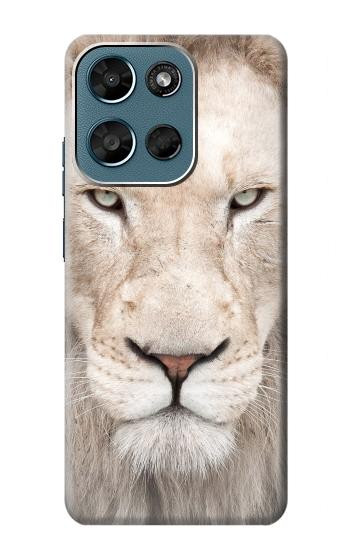 S2399 ホワイトライオンの顔 White Lion Face Motorola Moto G (2026), G Play (2026) バックケース、フリップケース・カバー