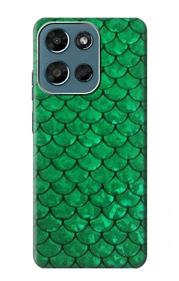 S2704 グリーンフィッシュスケールパターングラフィック Green Fish Scale Pattern Graphic Motorola Moto G (2026), G Play (2026) バックケース、フリップケース・カバー