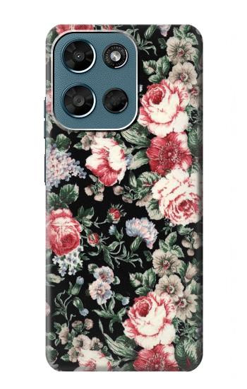 S2727 ヴィンテージローズ柄 Vintage Rose Pattern Motorola Moto G (2026), G Play (2026) バックケース、フリップケース・カバー
