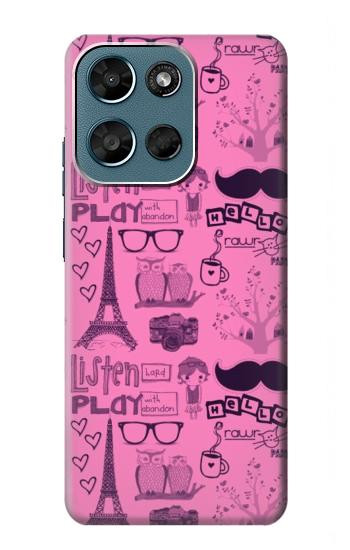 S2885 パリピンク Paris Pink Motorola Moto G (2026), G Play (2026) バックケース、フリップケース・カバー