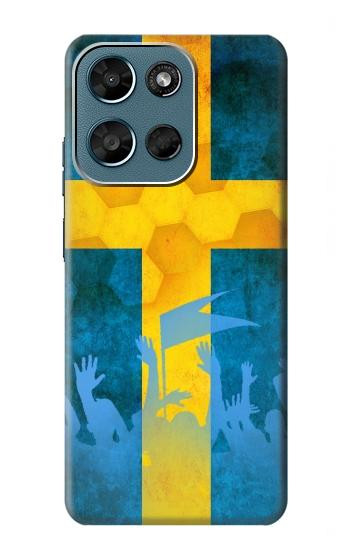 S2990 スウェーデンサッカー Sweden Football Soccer Flag Motorola Moto G (2026), G Play (2026) バックケース、フリップケース・カバー