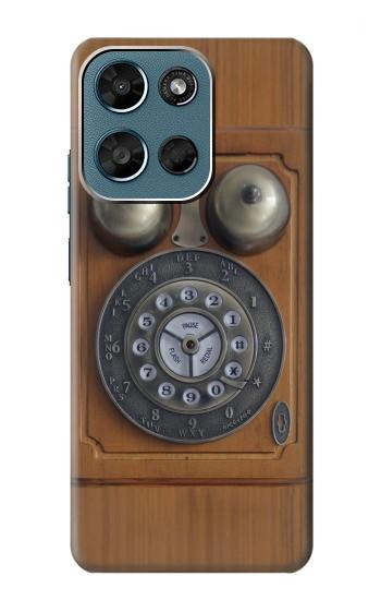 S3146 アンティークウォールレトロ電話 Antique Wall Retro Dial Phone Motorola Moto G (2026), G Play (2026) バックケース、フリップケース・カバー