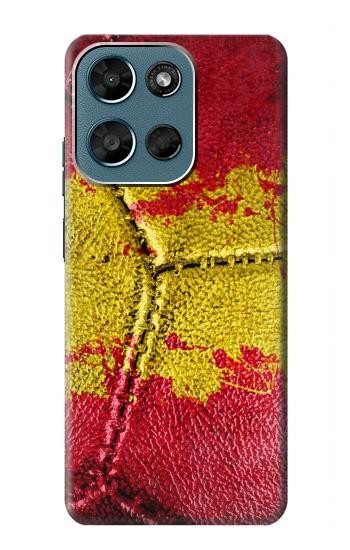 S3315 スペインの旗ビンテージフットボールのグラフィック Spain Flag Vintage Football Graphic Motorola Moto G (2026), G Play (2026) バックケース、フリップケース・カバー