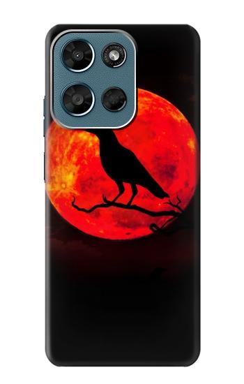 S3328 カラス赤い月 Crow Red Moon Motorola Moto G (2026), G Play (2026) バックケース、フリップケース・カバー