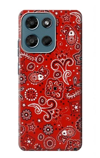 S3354 赤バンダナ Red Classic Bandana Motorola Moto G (2026), G Play (2026) バックケース、フリップケース・カバー