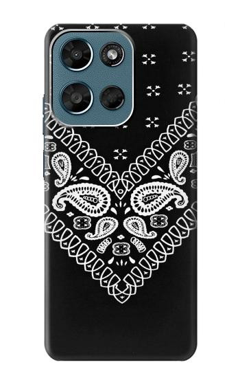 S3363 黒バンダナ Bandana Black Pattern Motorola Moto G (2026), G Play (2026) バックケース、フリップケース・カバー