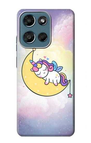 S3485 かわいい眠りユニコーン Cute Unicorn Sleep Motorola Moto G (2026), G Play (2026) バックケース、フリップケース・カバー