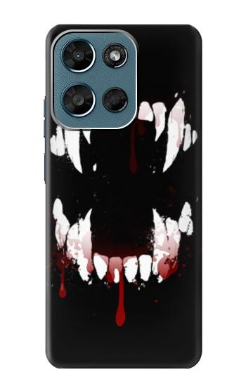 S3527 吸血鬼の歯 Vampire Teeth Bloodstain Motorola Moto G (2026), G Play (2026) バックケース、フリップケース・カバー