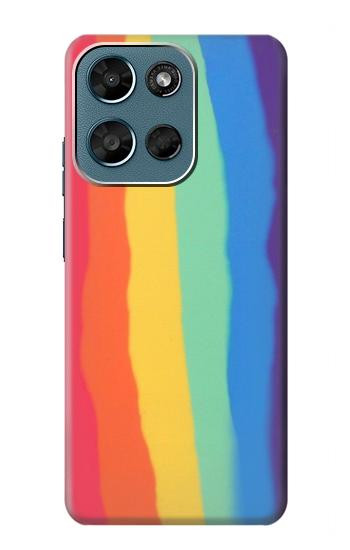 S3799 かわいい縦水彩レインボー Cute Vertical Watercolor Rainbow Motorola Moto G (2026), G Play (2026) バックケース、フリップケース・カバー