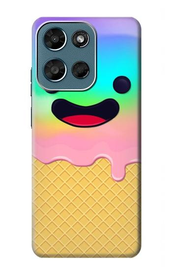 S3939 アイスクリーム キュートな笑顔 Ice Cream Cute Smile Motorola Moto G (2026), G Play (2026) バックケース、フリップケース・カバー