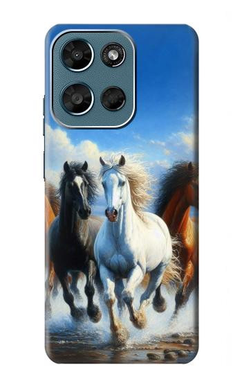 S3996 走る馬 Horse Running Motorola Moto G (2026), G Play (2026) バックケース、フリップケース・カバー