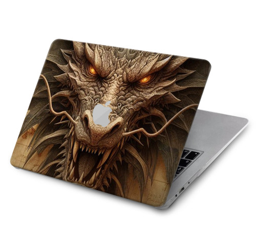S3981 龍の頭の古地図 Dragon Head Old Map MacBook Air 15″ (2023,2024,2025) - A2941, A3114, 3241 ケース・カバー