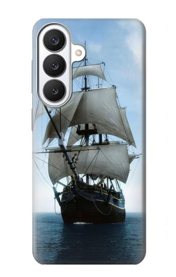 S1096 海で帆船 Sailing Ship in an Ocean Samsung Galaxy S26 バックケース、フリップケース・カバー