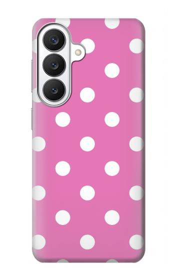 S2358 ピンクの水玉 Pink Polka Dots Samsung Galaxy S26 バックケース、フリップケース・カバー