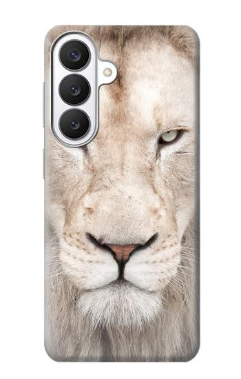 S2399 ホワイトライオンの顔 White Lion Face Samsung Galaxy S26 バックケース、フリップケース・カバー