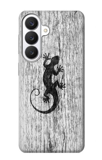 S2446 木材のヤモリ グラフィックプリント Gecko Wood Graphic Printed Samsung Galaxy S26 バックケース、フリップケース・カバー