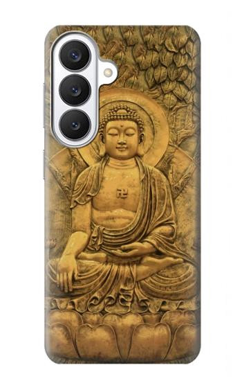 S2452 仏グラフィックプリント Buddha Bas Relief Art Graphic Printed Samsung Galaxy S26 バックケース、フリップケース・カバー