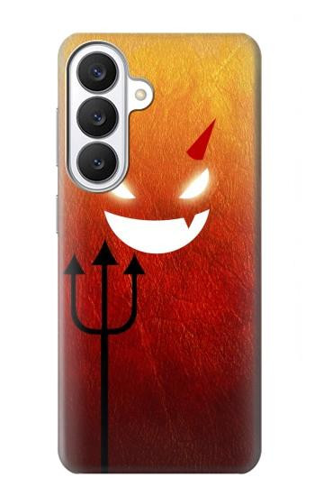 S2454 可愛い赤い小悪魔漫画 Red Cute Little Devil Cartoon Samsung Galaxy S26 バックケース、フリップケース・カバー