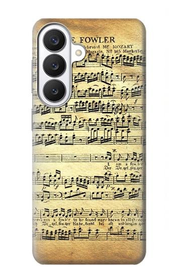 S2667 ファウラーモーツァルト音楽シート The Fowler Mozart Music Sheet Samsung Galaxy S26 バックケース、フリップケース・カバー