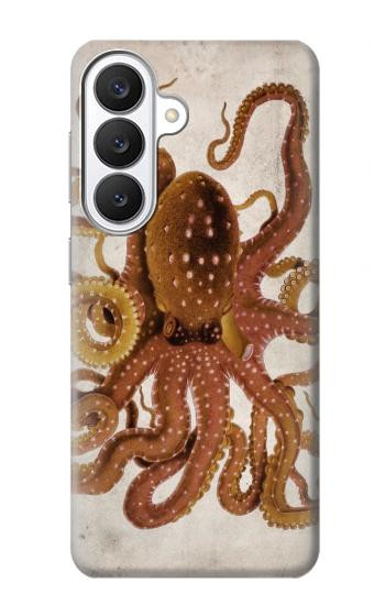S2801 ヴィンテージタコ Vintage Octopus Samsung Galaxy S26 バックケース、フリップケース・カバー