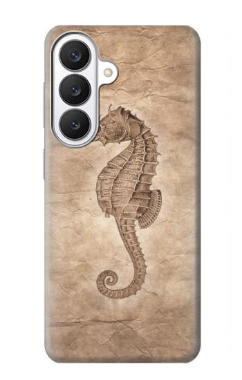 S3214 タツノオトシゴスケルトン化石 Seahorse Skeleton Fossil Samsung Galaxy S26 バックケース、フリップケース・カバー