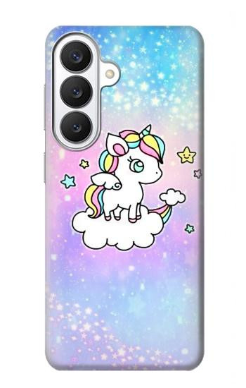 S3256 かわいいユニコーンの漫画 Cute Unicorn Cartoon Samsung Galaxy S26 バックケース、フリップケース・カバー