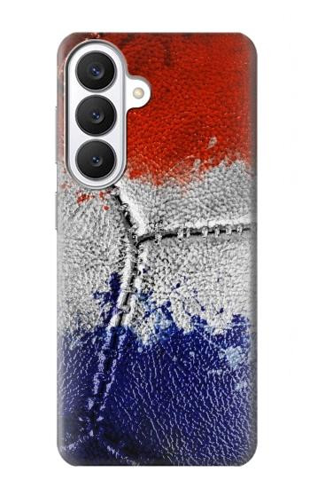 S3304 フランスの旗ビンテージフットボールのグラフィック France Flag Vintage Football Graphic Samsung Galaxy S26 バックケース、フリップケース・カバー