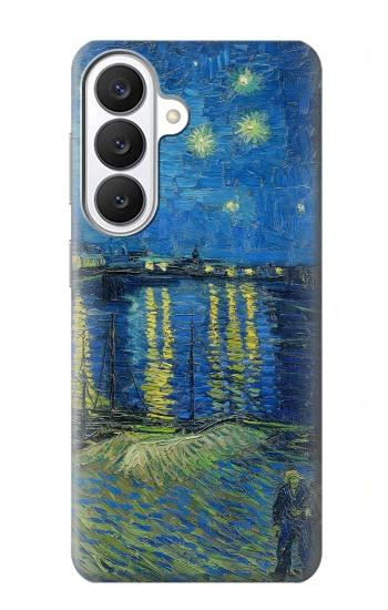 S3336 ヴァン・ゴッホローソンの星空 Van Gogh Starry Night Over the Rhone Samsung Galaxy S26 バックケース、フリップケース・カバー