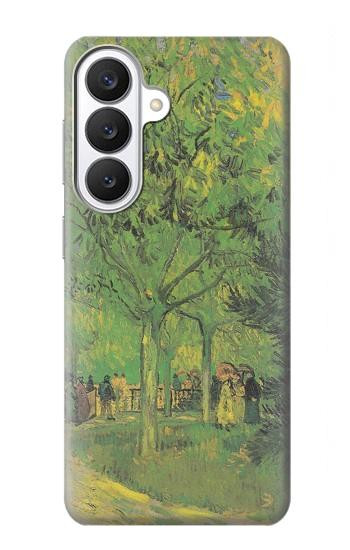 S3748 フィンセント・ファン・ゴッホ パブリックガーデンの車線 Van Gogh A Lane in a Public Garden Samsung Galaxy S26 バックケース、フリップケース・カバー