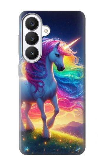 S3977 カラフルなユニコーン Colorful Unicorn Samsung Galaxy S26 バックケース、フリップケース・カバー