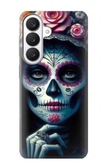 S3990 少女の頭蓋骨 スチームパンク ゴシック Girl Skull Steam Punk Gothic Samsung Galaxy S26 バックケース、フリップケース・カバー