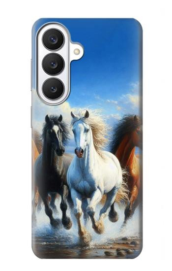 S3996 走る馬 Horse Running Samsung Galaxy S26 バックケース、フリップケース・カバー