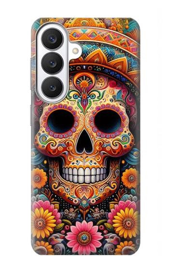 S3999 メキシコスカルの絵画 Mexican Skull Painting Samsung Galaxy S26 バックケース、フリップケース・カバー
