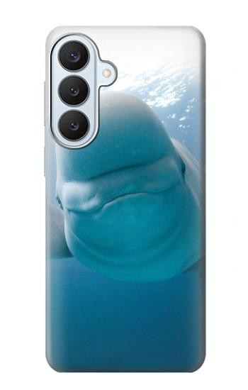 S1801 ベルーガ スマイルクジラ Beluga Whale Smile Whale Samsung Galaxy S26 Plus バックケース、フリップケース・カバー