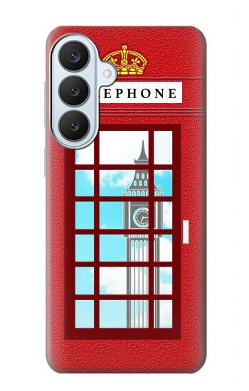 S2059 イングランドクラシック英国の電話ボックスミニマリスト England Classic British Telephone Box Minimalist Samsung Galaxy S26 Plus バックケース、フリップケース・カバー
