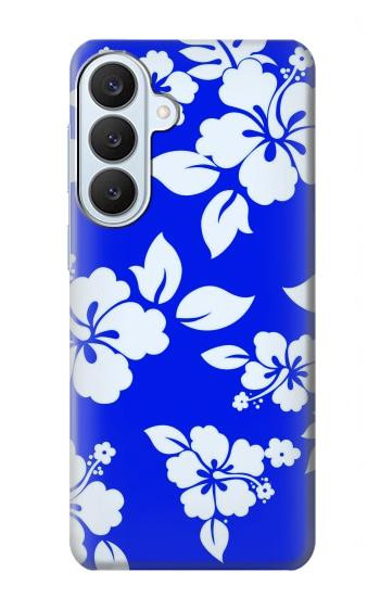 S2244 ハワイのハイビスカス青柄 Hawaiian Hibiscus Blue Pattern Samsung Galaxy S26 Plus バックケース、フリップケース・カバー